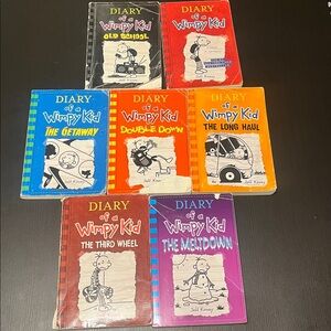 Diary of a Wimpy Kid Set of 7 Books